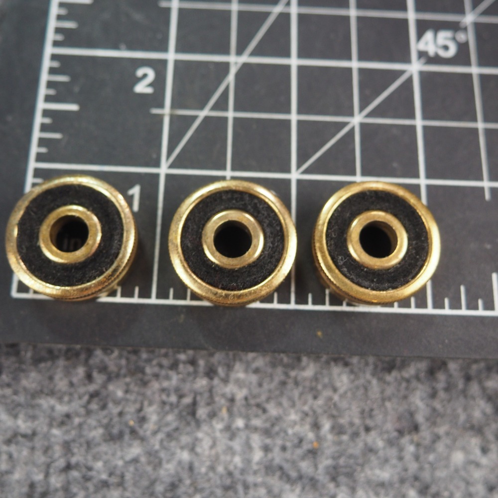 Holton C602R Cornet Valve Caps Gold Brass Replacement Parts Set of 3
